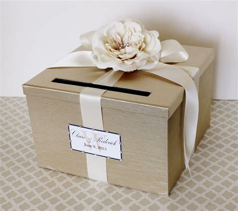 metal glass gift box for wedding card|containers for cards at weddings.